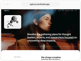 AI-built creative agency site preview