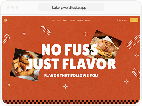 AI-built bakery site preview